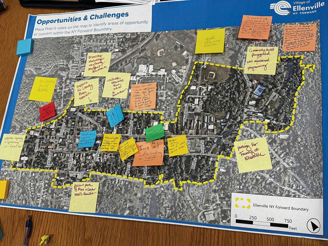 Ellenville Residents Put Their Ideas on the Board